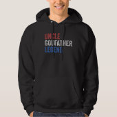Onkel Godvater Legend Rot Weiß und Blau Hoodie (Vorderseite)