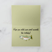 Onkel Happy Birthday: Regenbogenforelle Karte (Innenseite)