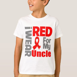 Onkel - Ich trage ein rotes Band T-Shirt