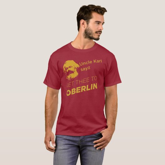 Onkel Karl: Rot/Dunkelheit T-Shirt (Vorne ganz)