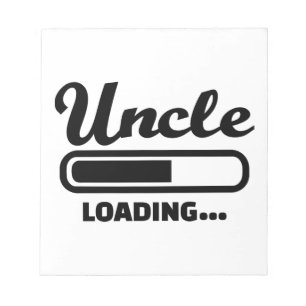 Onkel lädt notizblock