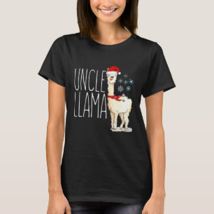 Onkel Lama Weihnachten passende Familienstamm T-Shirt