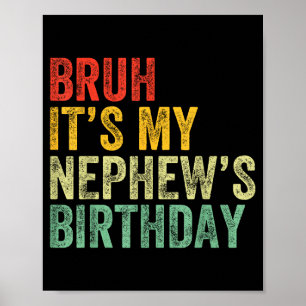 Onkel lustiger Geburtstag Neffe Poster