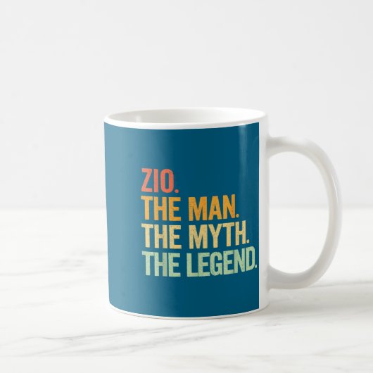 Onkel-Mann-Mythos-Legende-Retro-Design Kaffeetasse (Rechts)