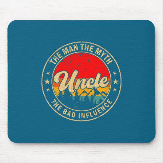 Onkel Mann Mythos Schlechter Einfluss Grafik Kunst Mousepad (Vorne)