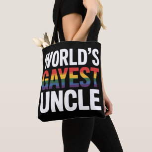 Onkel mit dem schwulsten LGBTQ-Regenbogen-Stolz-Ve Tasche