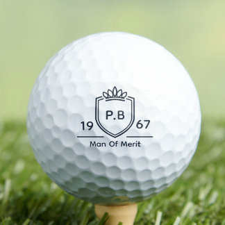 Onkel Monogramm Initialen Name Jahr Mann des Verdi Golfball