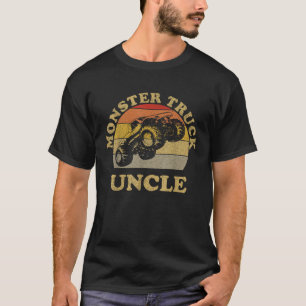 Onkel Monster Truck Retro Vintage Sonnenuntergang  T-Shirt