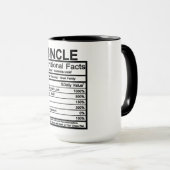 Onkel Nutritional Facts Tasse (VorderseiteRechts)