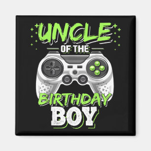Onkel of the Birthday Boy Matching Video Game Magnet