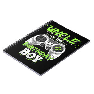 Onkel of the Birthday Boy Matching Video Game Notizblock