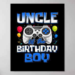 Onkel of the Birthday Boy Matching Video Game Poster