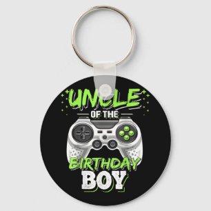 Onkel of the Birthday Boy Matching Video Game Schlüsselanhänger
