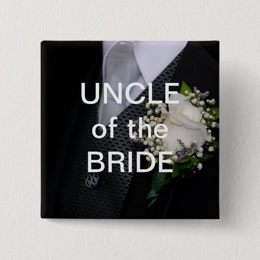 Onkel Of The Bride Button (Vorderseite)