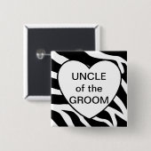 Onkel Of The Groom Button (Vorne & Hinten)