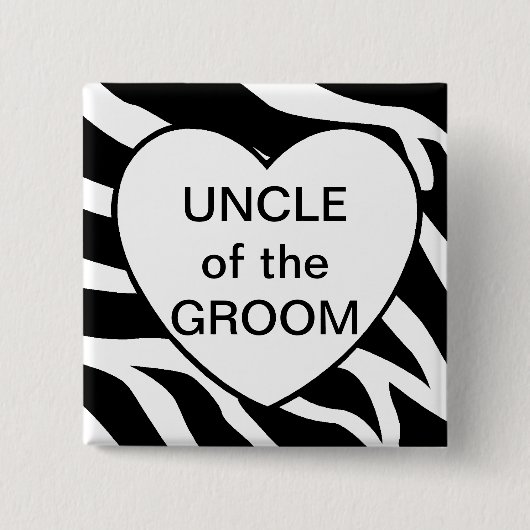 Onkel Of The Groom Button (Vorderseite)