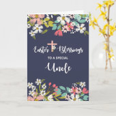 Onkel Ostersegnung der risensten christlichen Blum Karte (Gelbe Blume)