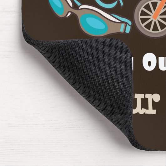 Onkel Outswim Outbike Outrun Triathlon Mousepad (Ecke)