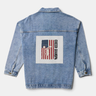 Onkel Patrioten Vintage-Flagge Shirt-Design_ Jeansjacke