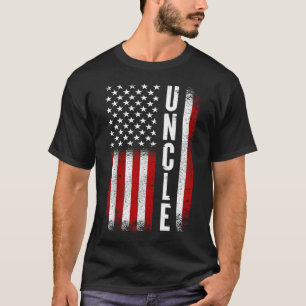 Onkel Patriotischer Amerikaner USA-Flagge Bester O T-Shirt