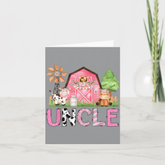 Onkel Pink Farm Tier Geburtstag Kinder passend Karte
