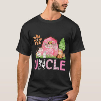 Onkel Pink Farm Tier Geburtstag Kinder passend T-Shirt
