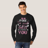 Onkel Rosa oder Blau Onkel liebt dich Baby Mädchen T-Shirt (Vorne ganz)
