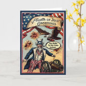 Onkel Sam 4. Karte (Gelbe Blume)