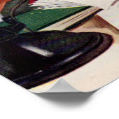 Onkel Sam am Telefon der 40er Jahre Poster (Ecke)