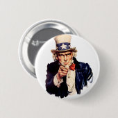 Onkel Sam braucht dich! Button (Vorne & Hinten)