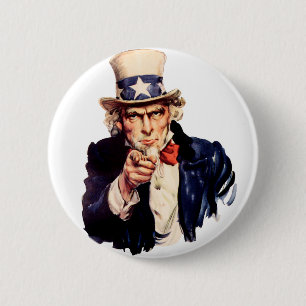 Onkel Sam braucht dich! Button