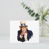 Onkel Sam braucht dich! Postkarte (Stehend Vorderseite)