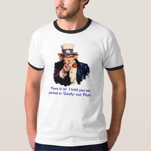 Onkel Sam Caption T-Shirt Vorlage (Vorderseite)