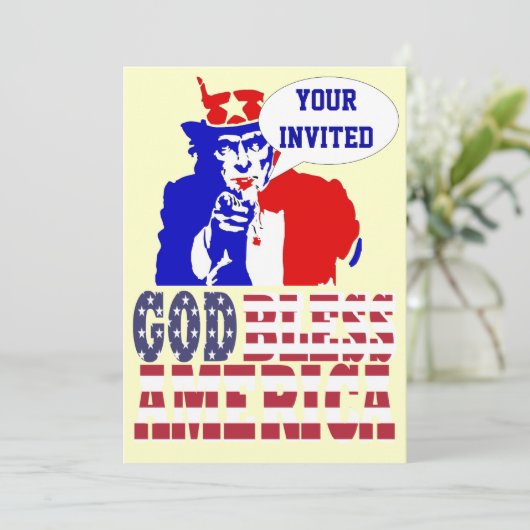 Onkel Sam, Einladung (Stehend Vorderseite)