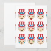 Onkel sam Emoji (Vorne/Hinten)