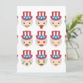 Onkel sam Emoji (Stehend Vorderseite)