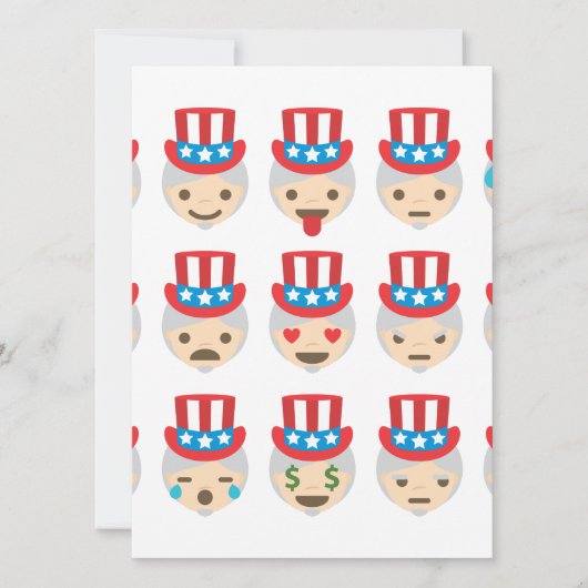 Onkel sam Emoji (Vorderseite)