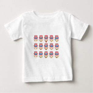 Onkel sam Emoji Baby T-shirt