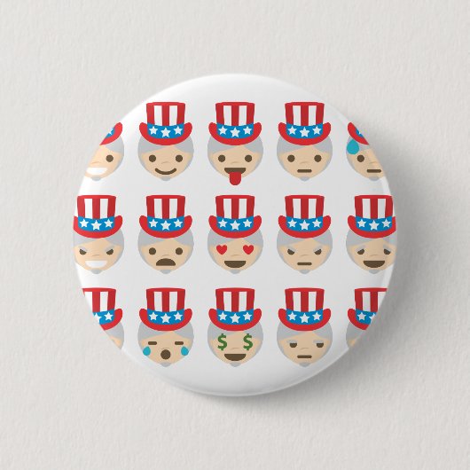 Onkel sam Emoji Button (Vorderseite)