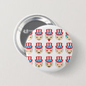 Onkel sam Emoji Button (Vorne & Hinten)