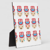Onkel sam Emoji Fotoplatte (Seite)