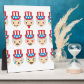 Onkel sam Emoji Fotoplatte (Seite)