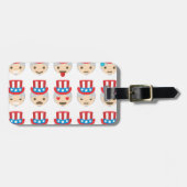 Onkel sam Emoji Gepäckanhänger (Vorderseite horizontal)