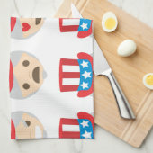 Onkel sam Emoji Handtuch (Viertel Falte)