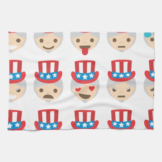 Onkel sam Emoji Handtuch (Horizontal)