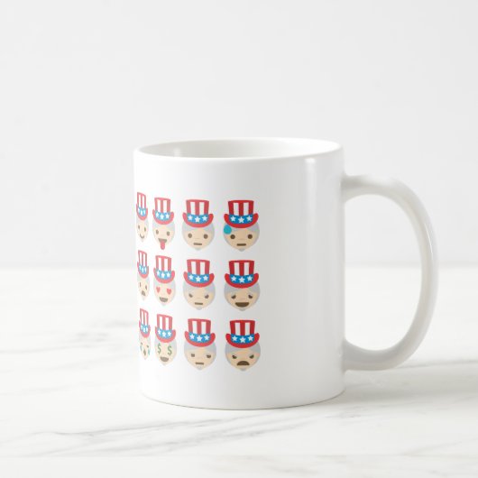 Onkel sam Emoji Kaffeetasse (Rechts)