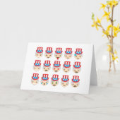 Onkel sam Emoji Karte (Gelbe Blume)