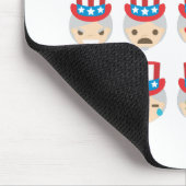 Onkel sam Emoji Mousepad (Ecke)