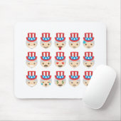 Onkel sam Emoji Mousepad (Mit Mouse)