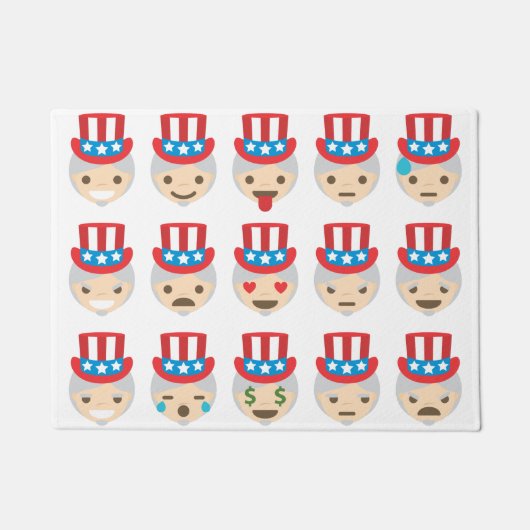Onkel sam emoji Türmatte (Vorderseite)